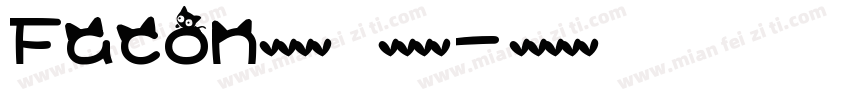 Facon英文字体   开源字体字体转换